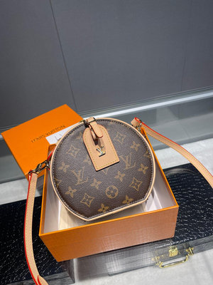 【二手】Louis Vuitton 【Mini Boite Chaeaux 手袋】 M44688老花