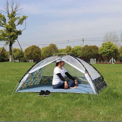 戶外防蚊帳篷自動免安裝折疊野外網紗家用便攜速開庭院地鋪不防雨^特價特賣