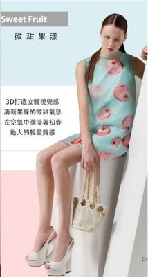 全新CHIAOSY喬思專櫃 amoeba陳麗玲 清爽果漾印花連衣裙 （miamia moma iroo 參考）