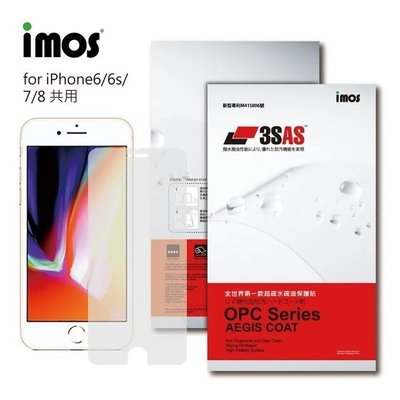 4【imos 全世界第一款超疏水疏油保護貼，APPLE iPhone 6 PLUS iPhone 6S PLUS 正面