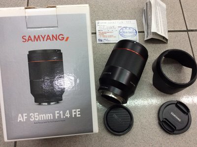 [保固一年] [明豐相機 ]公司貨 三陽 Samyang AF 35mm F1.4 FE for SONY  全片幅