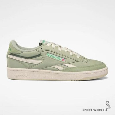 Reebok 休閒鞋 女鞋 皮革 Club C Revenge Vintage 綠【運動世界】100074240