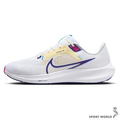 Nike 慢跑鞋 男鞋 Pegasus 40 白紫黃【運動世界】DV3853-105