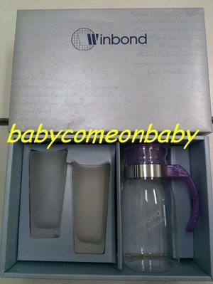 生活用品 Winbond 華邦電子 冷熱水瓶杯組 耐冷 耐熱 水壺 + 方水杯 台灣玻璃製 (全新未使用)