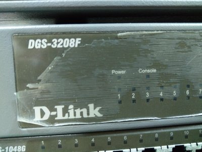 187（3C）（網通）D-Link DGS-3208F 高階 Gigabit Switch 交換器 功能正常 品相如圖 （）