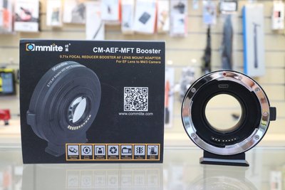 【日產旗艦】Commlite CM-AEF-MFT Booster EF 轉 M43 減焦增光 自動對焦 轉接環 公司貨