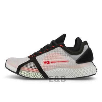 全新 Adidas Y-3 Runner 4D 白黑 US7-12