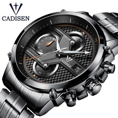 【飾碧得】cadisen卡迪森品牌爆款手錶多層面男表多功能防水石英手錶C9018