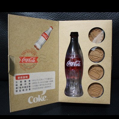 【亞洲航線】可口可樂曲線瓶造型(圓頭型印章組)
