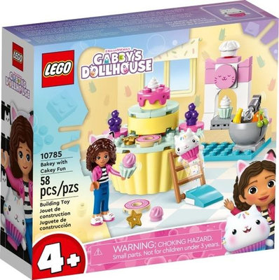 可調貨 樂高LEGO GABBY'S DOLLHOUSE 蓋比的娃娃屋烘焙與蛋糕樂趣10785玩具e哥004K10785