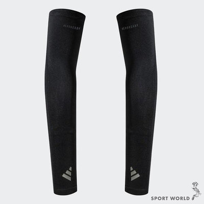 Adidas 袖套 防曬 止滑 單車 黑【運動世界】HY4630