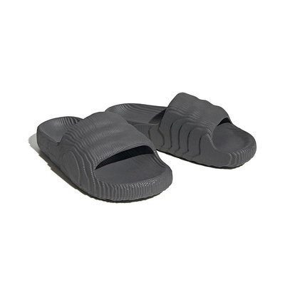 Adidas Adilette 22 男鞋 女鞋 鐵灰色 一體成形 防水 休閒 運動 拖鞋 HP6522