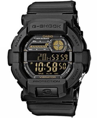 CASIO WATCH G-Shock 特務戰略時尚運動腕錶全黑/GD-350-1BDR