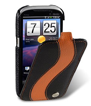 【Melkco】出清現貨 下翻黑橙S型 HTC宏達電 Amaze 4G 4.3吋真皮皮套保護殼保護套手機殼手機套