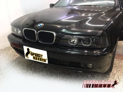 寶馬 BMW E39 96~01 黑框 LED 魚眼 雙U型 大燈 實車