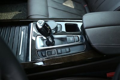 熱銷 **寶馬 BMW 15~18年 F16 X6 中控面板 X6 排檔框 水杯框 中控飾板 碳纖維紋 可開發票