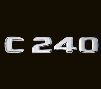 圓夢工廠 Benz 賓士 C W203 C240 C280 C320 C350 後車箱 尾門 鍍鉻銀 字貼 字標 車標