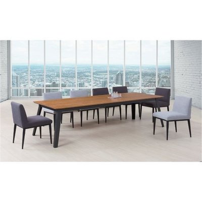 【新精品台南】GD750-1藍賽斯6尺實木餐桌(不含椅)