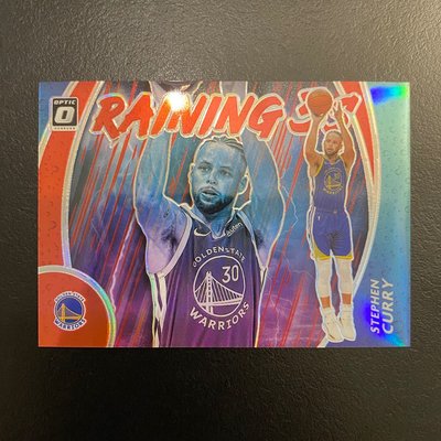 Stephen Curry 2020 Optic Red Holo /99 RAINING 3s Warriors SP #5 卡況讚