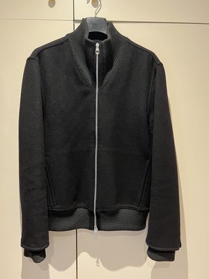 [品味人生] 保證正品 Louis Vuitton LV 灰黑色 cashmere 立領 外套 size 50