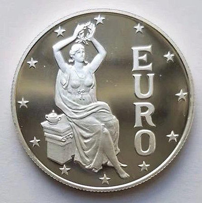 安道爾1997年 羅馬條約簽署歐羅巴女神銀幣 獲獎幣   獲