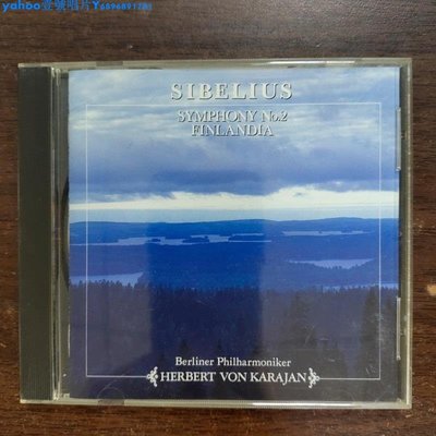 西貝柳斯 第二號交響曲 交響詩芬蘭頌 卡拉揚指揮 無if 古典CD一Yahoo壹號唱片
