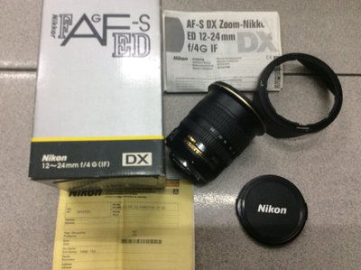 [保固一年][高雄明豐] 公司貨 Nikon AF-S DX 12-24mm F4 G IF ED 超廣角 便宜賣