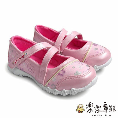 【樂樂童鞋】台灣製氣質繞帶皮鞋-粉色 C117-2 - 台灣製 MIT 女童鞋 花童鞋 女童皮鞋 大童鞋 公主鞋