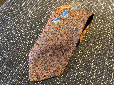 【阿鴻先生選物店】知名品牌KENZO 花 圖案 領帶 #千元領帶買四條3000元含運