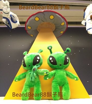 IKEA 外星人 (綠色 34公分) 太空系列填充玩具 絨毛玩偶抱枕【鬍子熊】代購