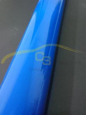 【C3車體彩繪工作室】車身 亮面 烤漆 膜 藍色 汽車 改色膜 全車 亮面 烤漆膜 素面膜 車身保護膜 導氣孔 貼紙
