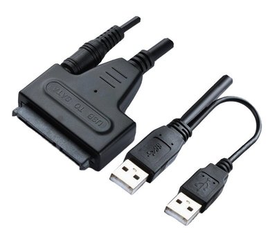 【AQ】USB2.0 轉 SATA 2.5吋 SATA硬碟 22PIN 轉接線 SATA II EC-060