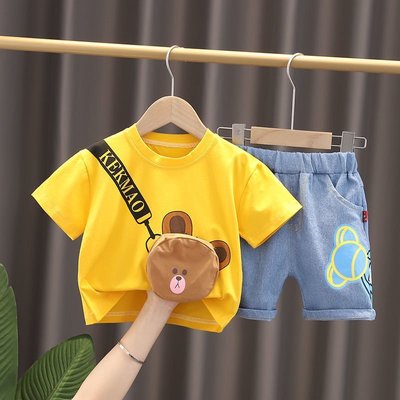 【熱賣精選】男童夏裝套裝2021新款寶寶洋氣夏季兩件套兒童網紅帥氣衣服童裝潮