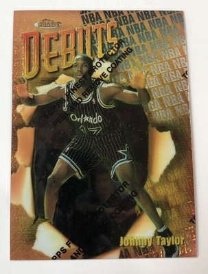 NBA- 1997 Topps Finest JOHNNY TAYLOR  #117 RC 球員卡