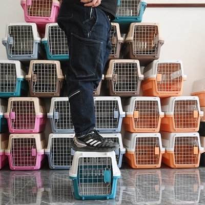 國航貓咪航空箱寵物托運箱犬用貓籠子便攜手提外出透氣散熱貓包 狗狗狗箱子 寵物用品 貓用品 狗用品