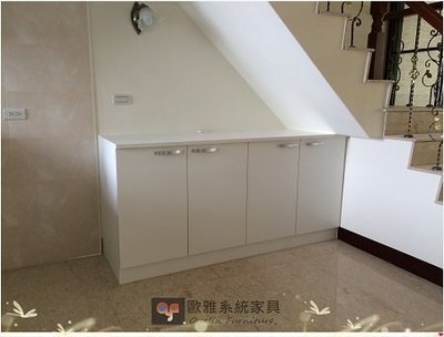 【歐雅系統家具】系統家具 / 防潮塑合板，EGGER/居家規劃 /系統樓梯下收納櫃