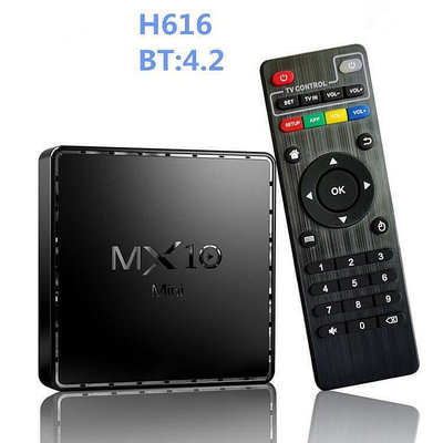 正品 mx10 mini機頂盒4G64G 安卓10 BT4.2 全志H616高清播放器 tvbox   電視盒