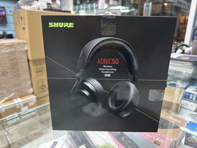 禾豐音響 加送耳機架 SHURE AONIC 50 Gen2 二代藍芽降噪耳罩耳機 公司貨