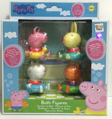 現貨 正版《Peppa Pig》粉紅豬小妹系列商品-佩佩豬好友洗澡公仔組
