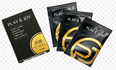 Play& Joy 瑪卡高潮熱感潤滑液 隨身包 一盒3入