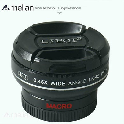 Arnelian LQ-027 0.45x廣角微距大鏡頭二合一手機鏡頭