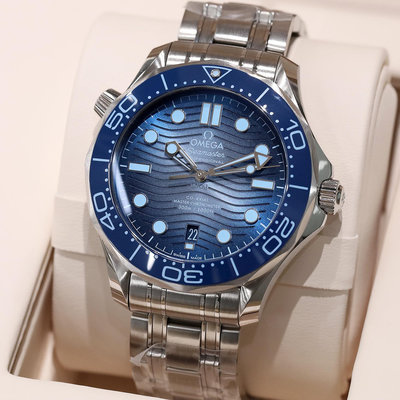 現貨 OMEGA 21030422003003 藍海馬300 Summer Blue 歐米茄 陶瓷圈 手錶 機械錶 42mm