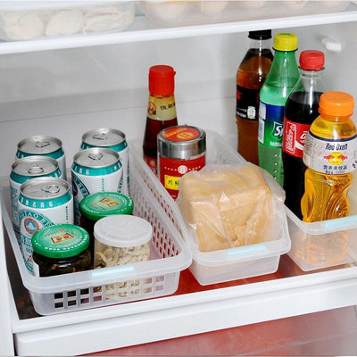 日本進口廚房收納盒透明冰箱置物盒冷藏抽屜整理盒塑料桌面儲物盒