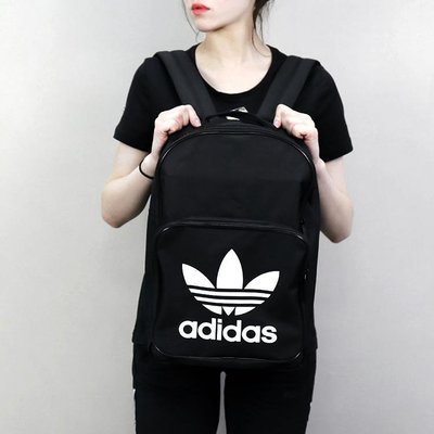[MR.CH]ADIDAS Trefoil Backpack 三葉草 後背包 基本款 黑色 (DJ2170)