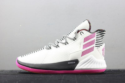 【小明潮鞋】Adidas D Rose 9 白粉 百搭 編織 中筒 慢跑鞋 BB765耐吉 愛迪達