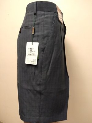 【平價服飾】（828-1-2）西裝布格紋五分褲（30-42）共兩色總長51公分