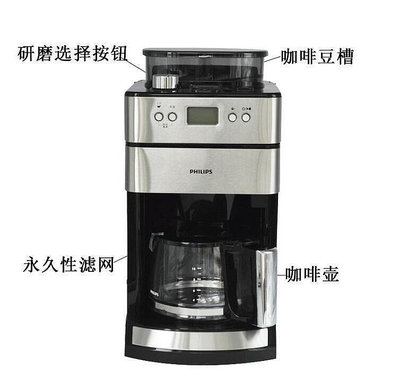 咖啡機飛利浦咖啡機配件 HD7751 HD7761 HD7450玻璃咖啡壺杯 原裝