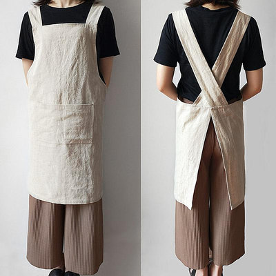 圍裙女時尚男工作服家用廚房防水油定制logo印字可愛日式背帶韓版