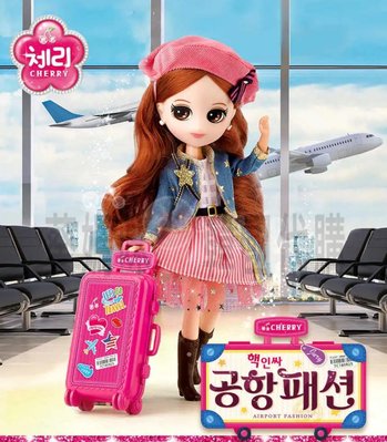 可超取??韓國境內版 櫻桃 娃娃 cherry 明星 機場 時尚 家家酒 玩具遊戲組