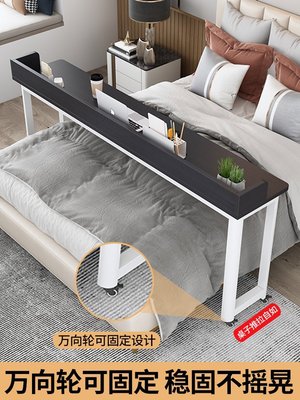 熱銷 迷路的深林跨床桌床上桌子可移動電腦桌圓角床邊桌家用臥室懶人書桌